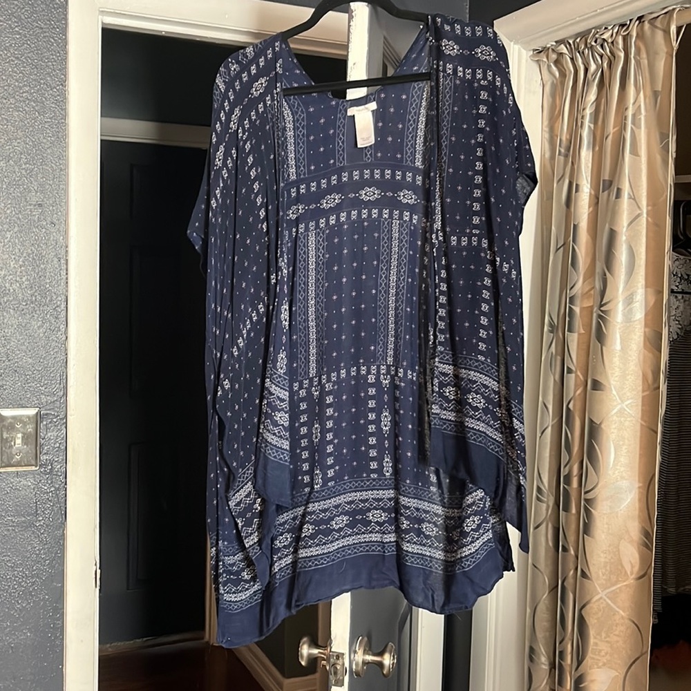 Blue cardigan